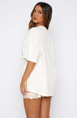 Hawaii Holiday Oversized Tee White