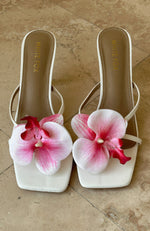 Megan Mules White/Pink