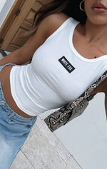 My Only Hope Ribbed Tank Top White