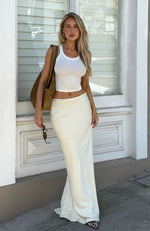 Make It Stop Maxi Skirt Cream