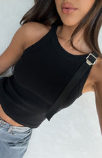 Not For You Tank Black