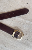 Reed Belt Chocolate/Gold