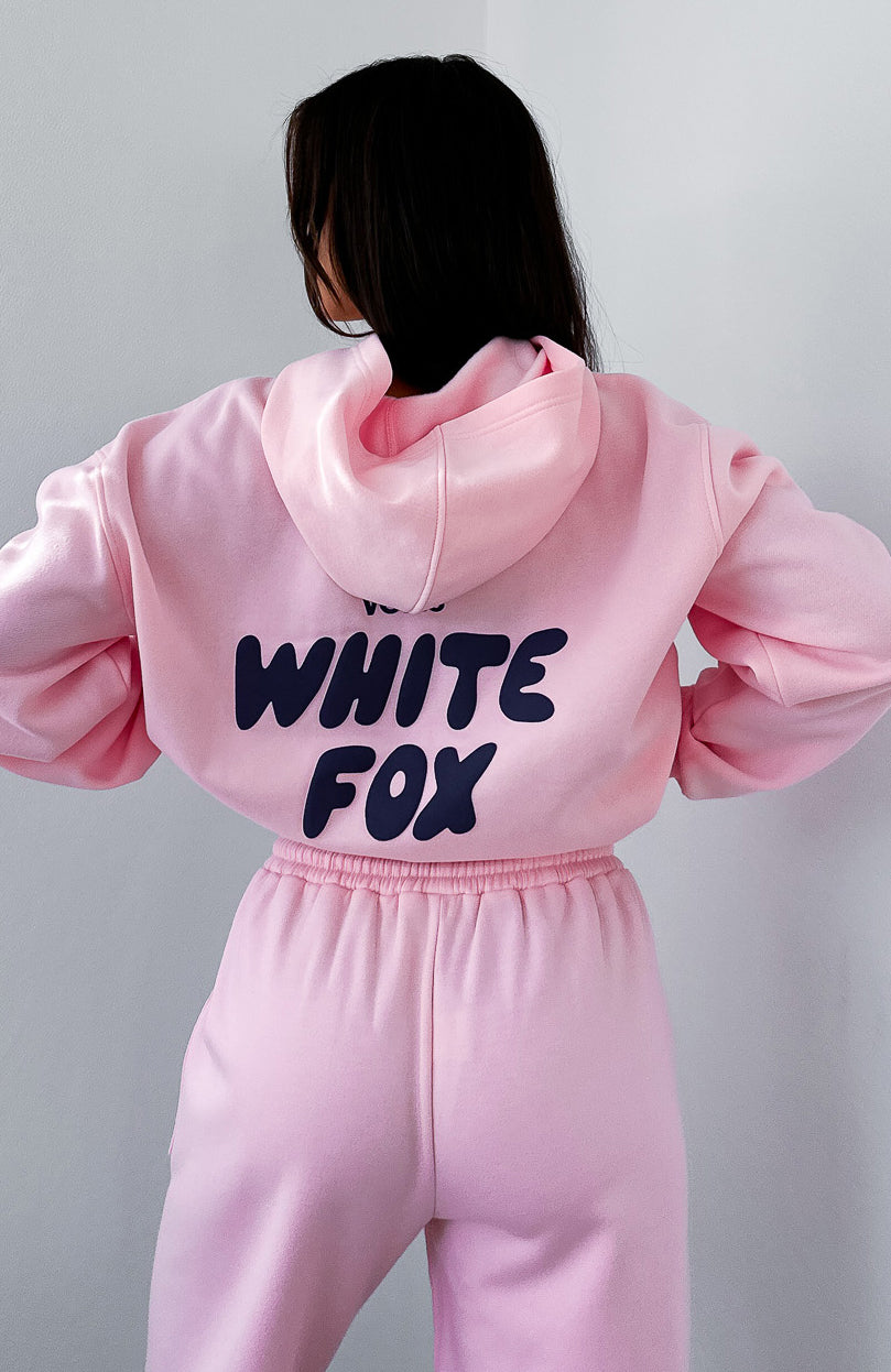 Offstage Hoodie Posy Pink White fox