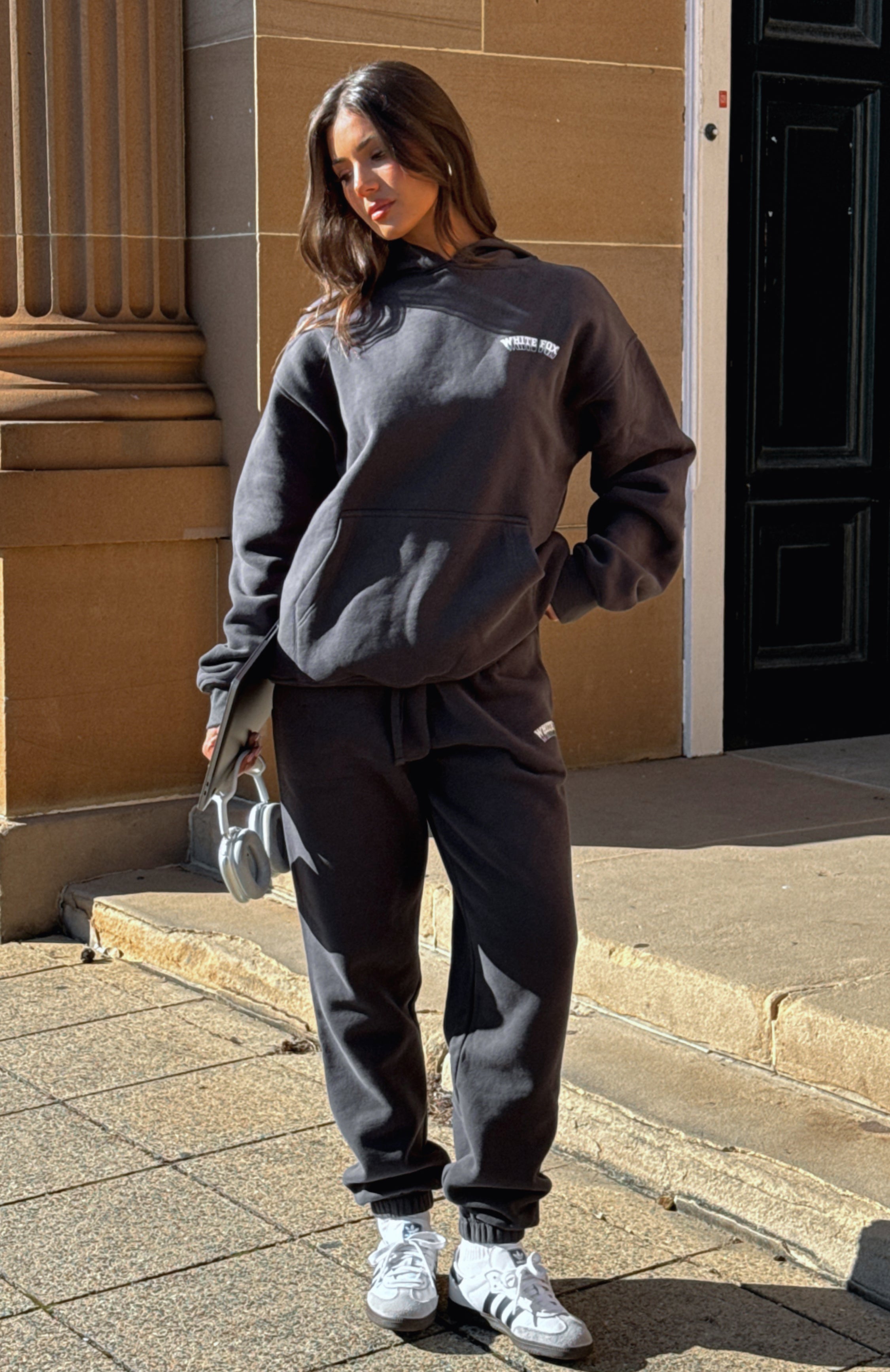 Hoodie with sweatpants hot sale