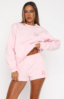 Love You Forever Lounge Shorts Pink