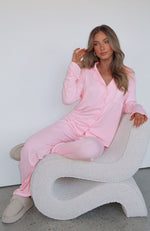 Pillow Talk Long Sleeve Pyjama Set Baby Pink