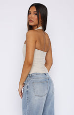 Sunrays Halter Bustier Stone