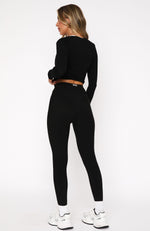 Go Getter High Waisted Leggings Black