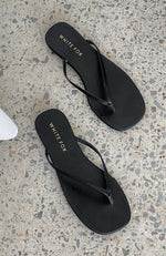 Roma Thong Sandals Black