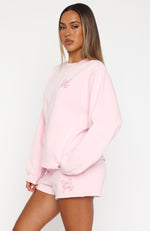 Love You Forever Oversized Sweater Pink