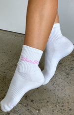 Season 7 Socks White/Pink