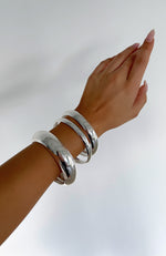 Serenity 3Pk Bracelet Set Silver