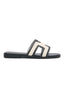 Sophia Canvas Sandals Black/Natural