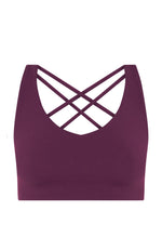 Stamina High Support Sports Bra Plum