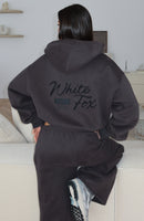 Studio 17 Willa Boxy Zip Front Hoodie Charcoal