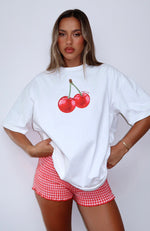 Sweet Like Sugar Oversized Tee White