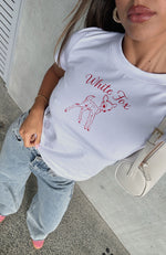 Sweet Love Relaxed Baby Tee White