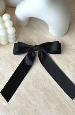 Sweet Serenity Bow Hair Clip Black