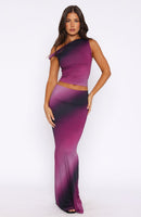 Sweet Salutations Maxi Skirt Boysenberry Ripple