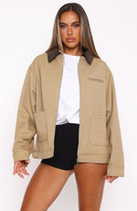 Baker Boy Jacket Tan