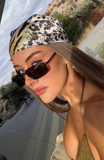 Take A Second Look Head Scarf Leopard Spritz