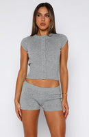 Almost Love Knit Top Grey