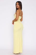 Just Be Friends Maxi Dress Lemon