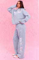 The Social Club Elena Oversized Hoodie Dusty Blue