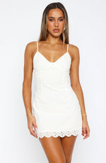 Spin Me Mini Dress White