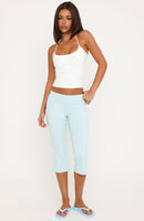 Take The Opportunity Capri Pants Baby Blue