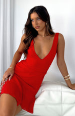 Until I Found You Mini Dress Red