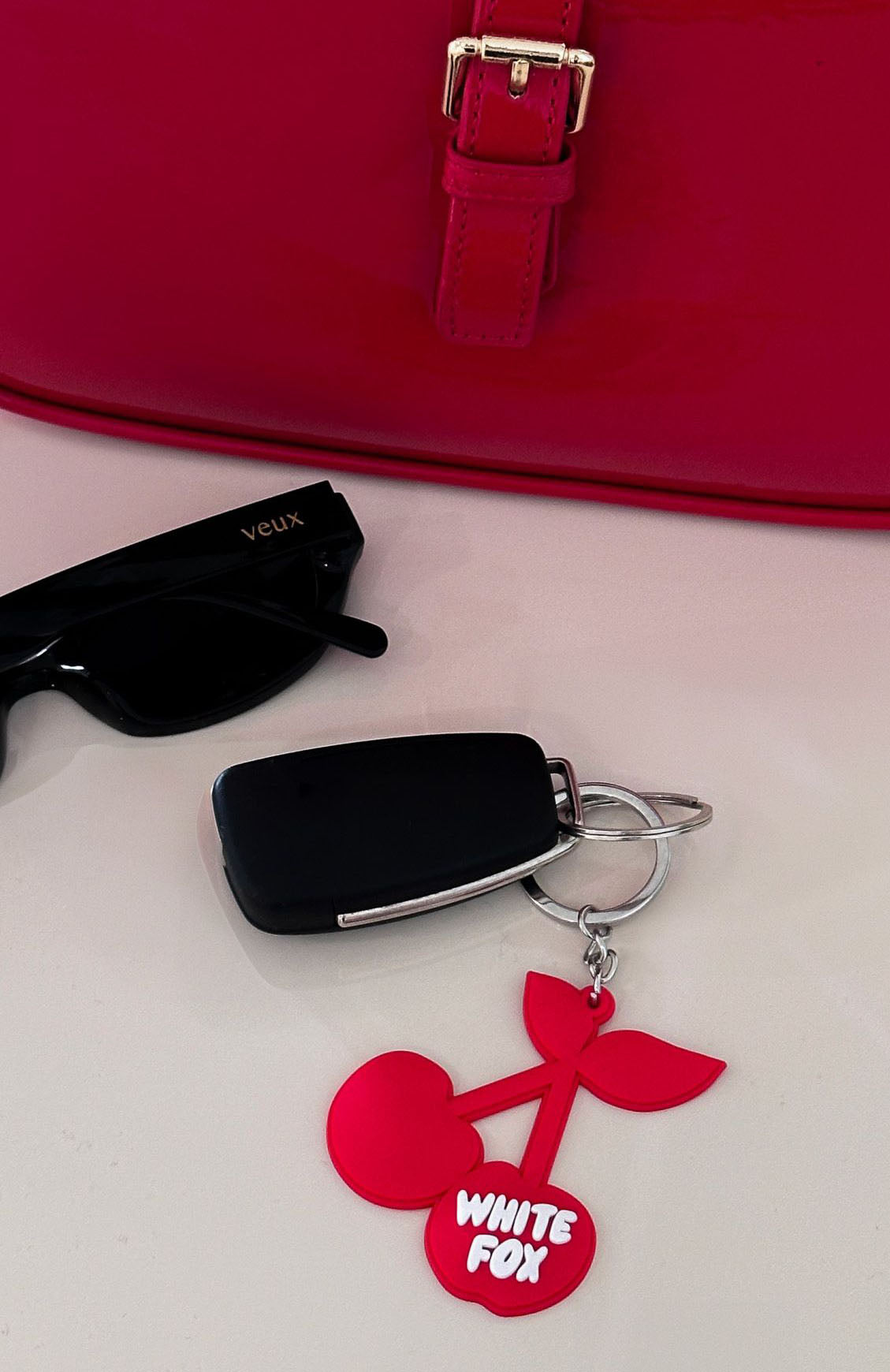 Cherry On Top Keychain Red | White Fox Boutique