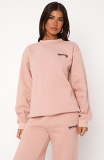 In The Desert Oversized Sweater Desert Pink