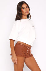 Wasn't Meant To Be Booty Shorts Chocolate