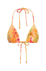 Golden Hour Bikini Top Tangerine Bloom