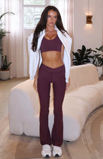 Wellness Flare Leggings Plum