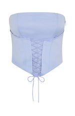 Dreamer's Anthem Strapless Bustier Cornflower Blue