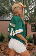 Friday Night Lights Oversized Jersey Dark Green