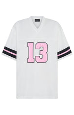 Friday Night Lights Oversized Jersey White/Pink