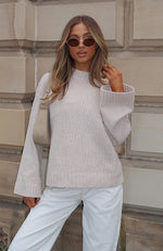 Winter's Chill Knit Sweater Oat