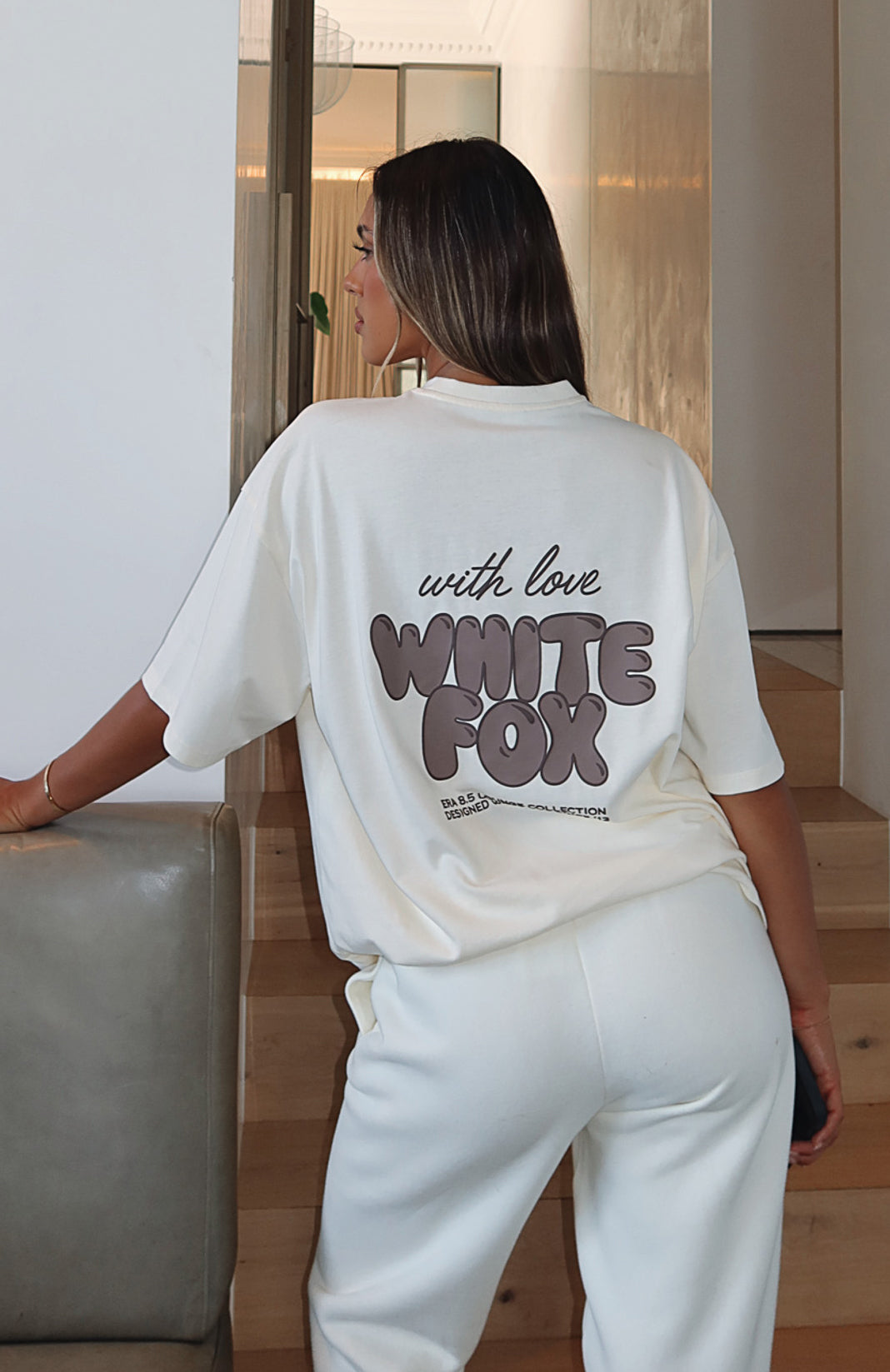 With Love Always Oversized Tee Cream | White Fox Boutique