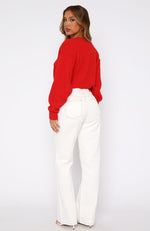 Desire Mid Rise Straight Leg Jeans Off White