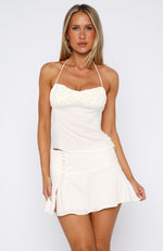 Sweet Crime Mini Skirt Off White