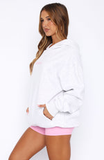 Take A Guess Oversized Hoodie Grey Marle