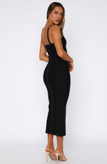 Sugar And Spice Midi Dress Black