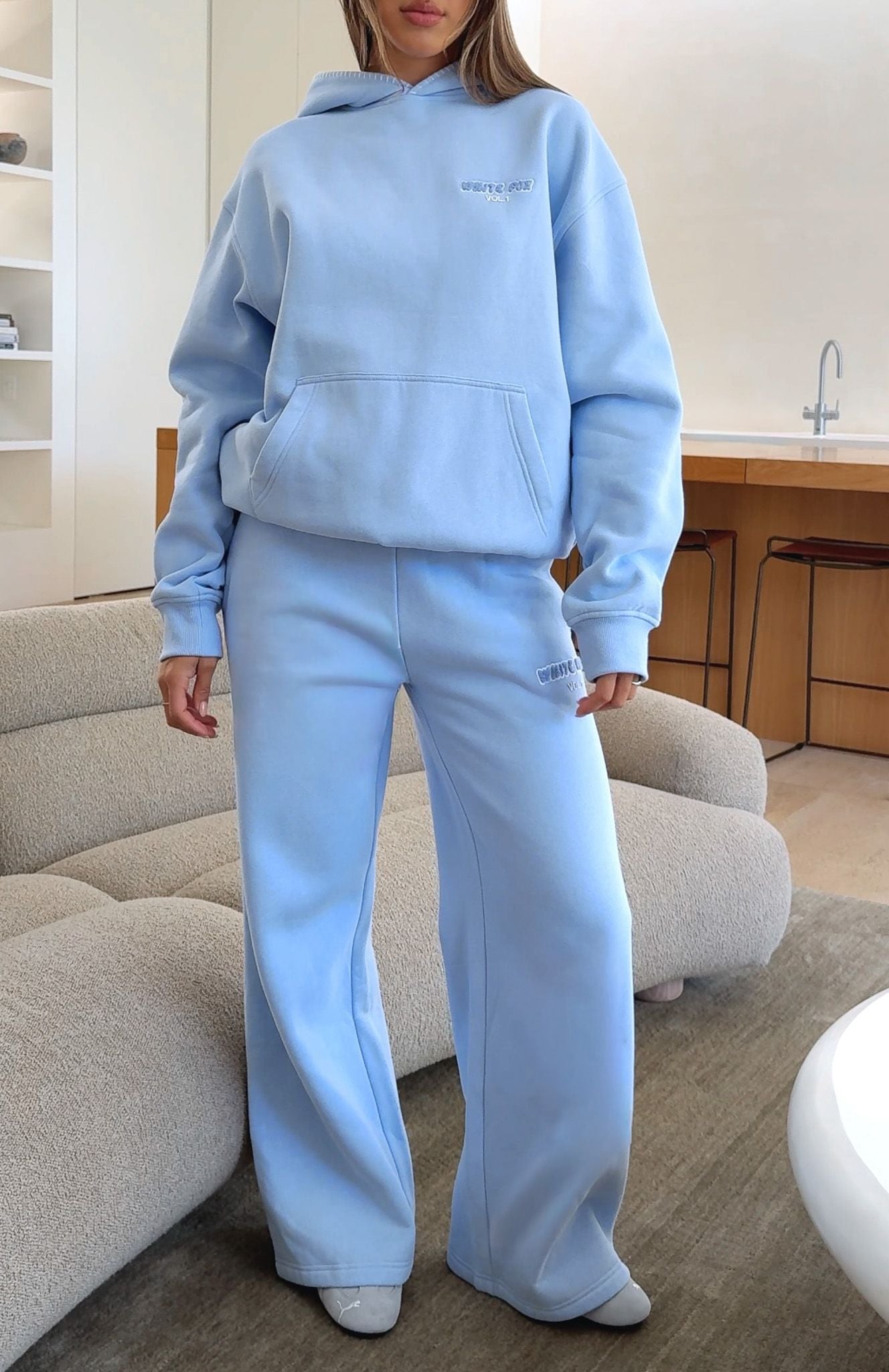 Vol. 1 Oversized Hoodie Blue | White Fox Boutique