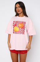 Oh So Sweet Oversized Tee Pink