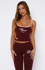 Palm Springs Edition Singlet Burgundy