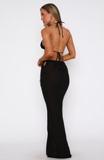 Luminous Maxi Skirt Black