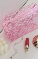 Late Notice Cosmetic Case Baby Pink